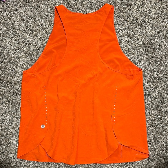 lululemon athletica Tops - Lululemon Athletica Orange Sleeveless Backless Tank Top (Never worn!)